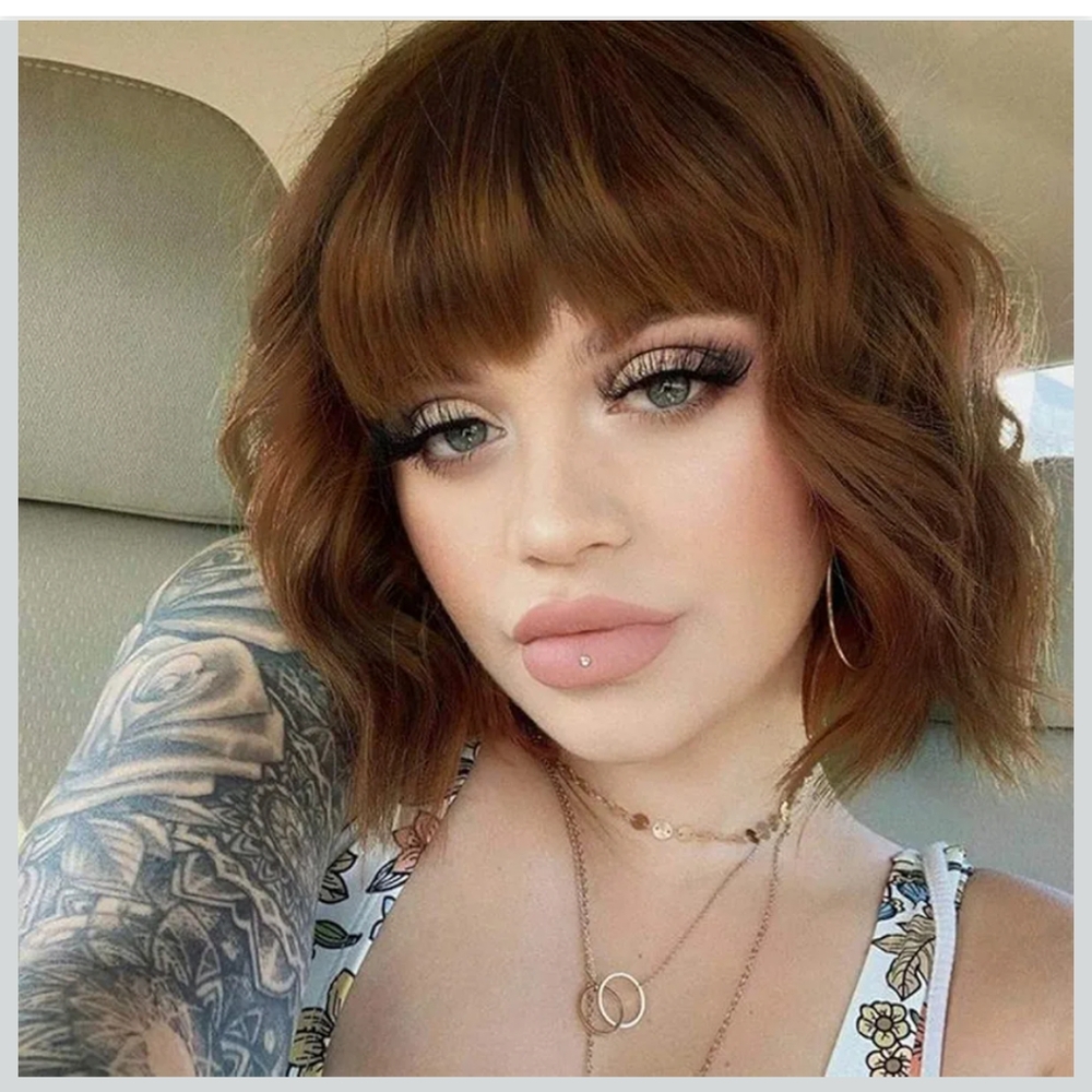 Wavy Brown Synthetic Wig